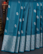 Vairaoosi Soft Silk Sarees With Contrast Pallus & "Silver Zari" Porder -  Sumathi