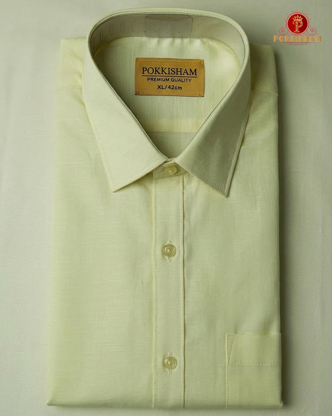 Premium Classic  Men's Cotton Shirt And Dhoti Set - Light Sandal