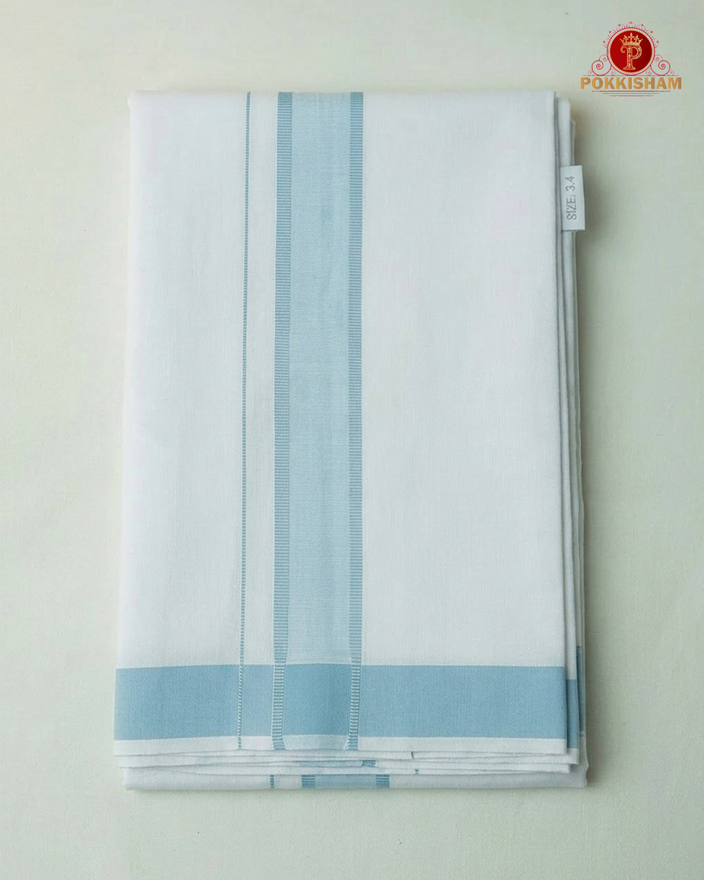 Premium Classic Men's Cotton Shirt And Dhoti Set -Sky Blue