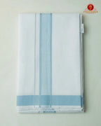 Premium Classic Men's Cotton Shirt And Dhoti Set -Sky Blue