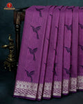 "The Professional 100% Cotton " or "Office & Daylong Comfort Sarees." - Magenta Colour