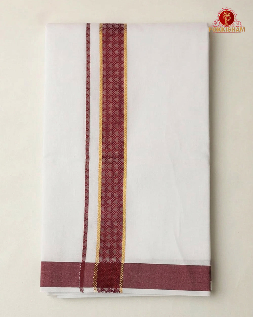 Premium Classic  Men's Cotton Shirt And Dhoti Set - Maroon