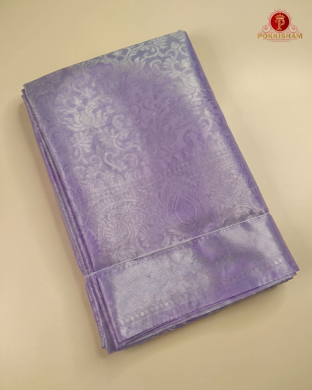 Premium Silk Couple Combo Set with Colour Zari - Dark Lavender