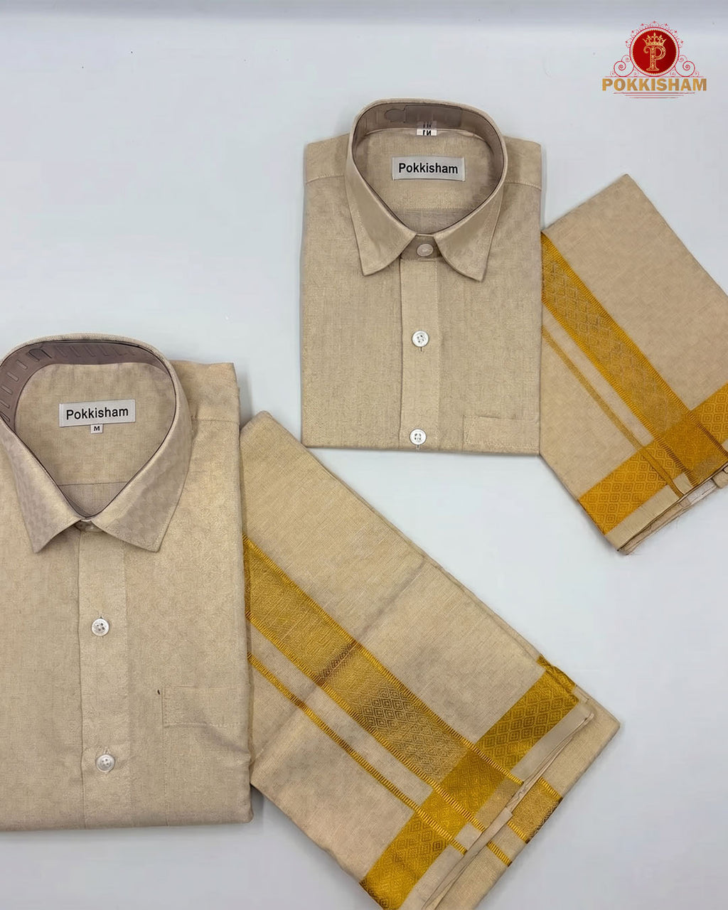 Tissue Emboss Gold Sheild Father & Son Combo