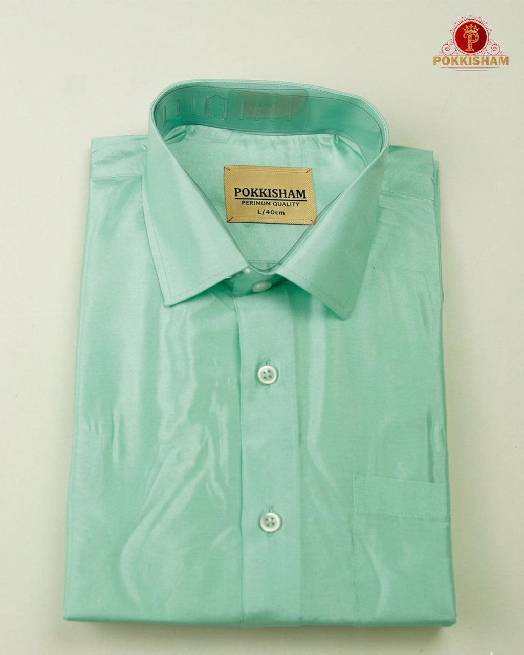 Premium Art Silk Shirt Only  -  Turquoise Blue