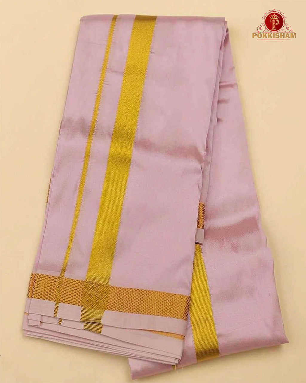 Premium Silk Dhoti Set  With Gold Zari -  L.Rose