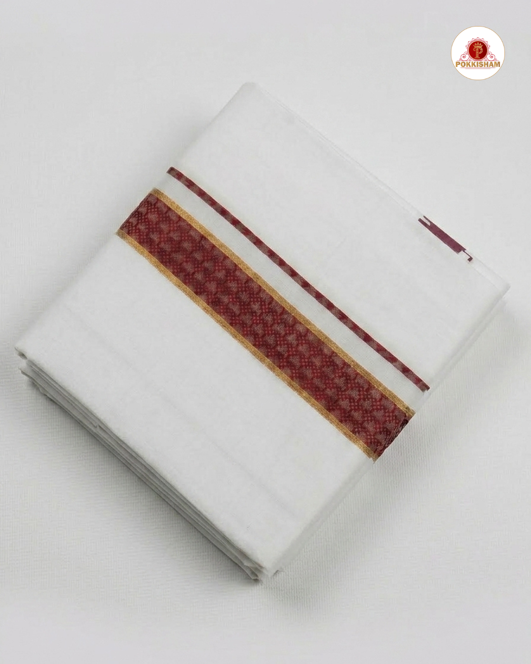 Premium Classic  Men's Cotton Shirt And Dhoti Set - D.Maroon
