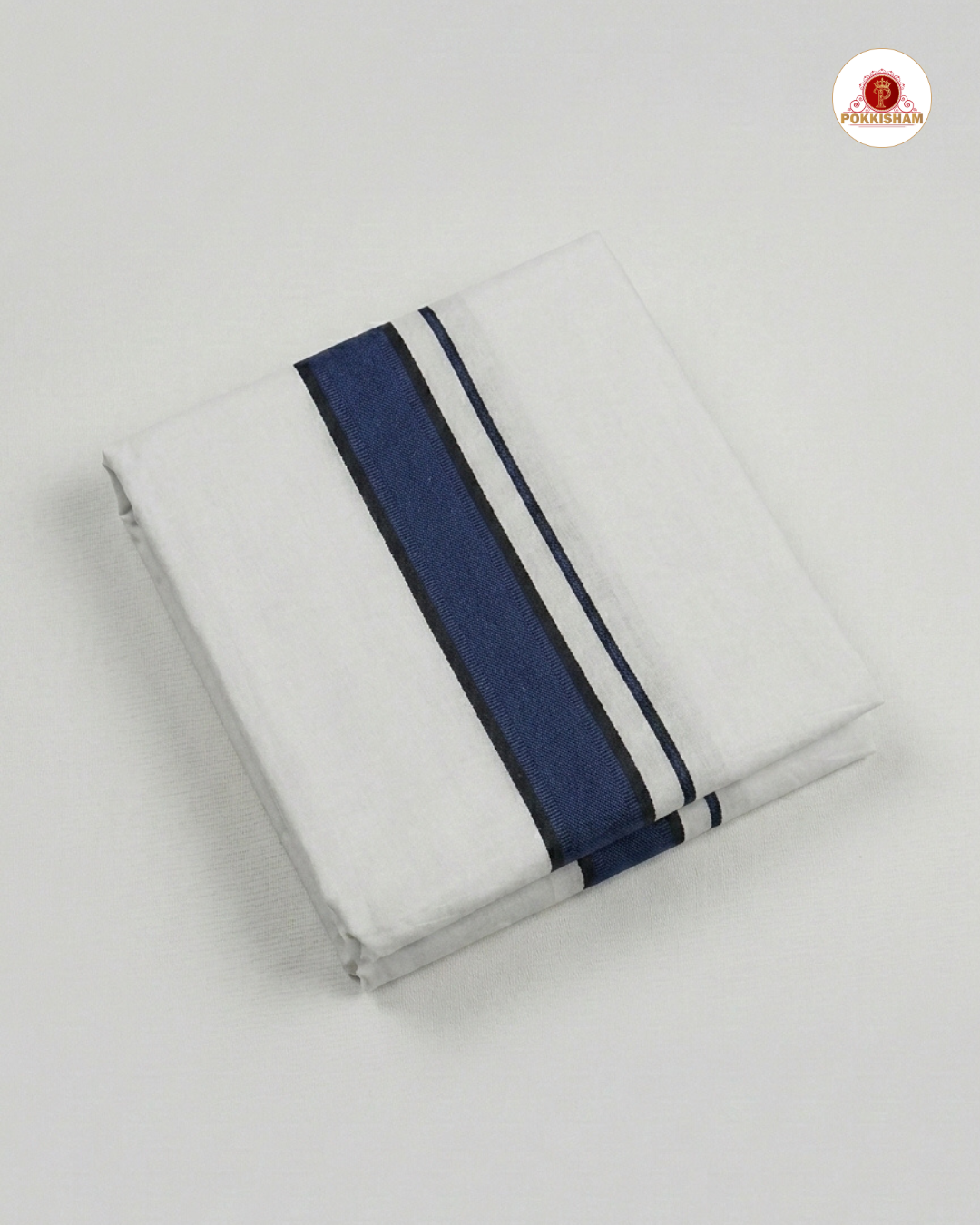 Premium Classic  Men's Cotton Shirt And Dhoti Set - Navy Blue