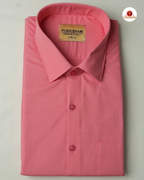 Premium Classic  Men's Cotton Shirt And Dhoti Set - Peach Pink