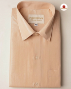 Classic Look Mens  Royal Tissue  shirt and Dhotis- Gold