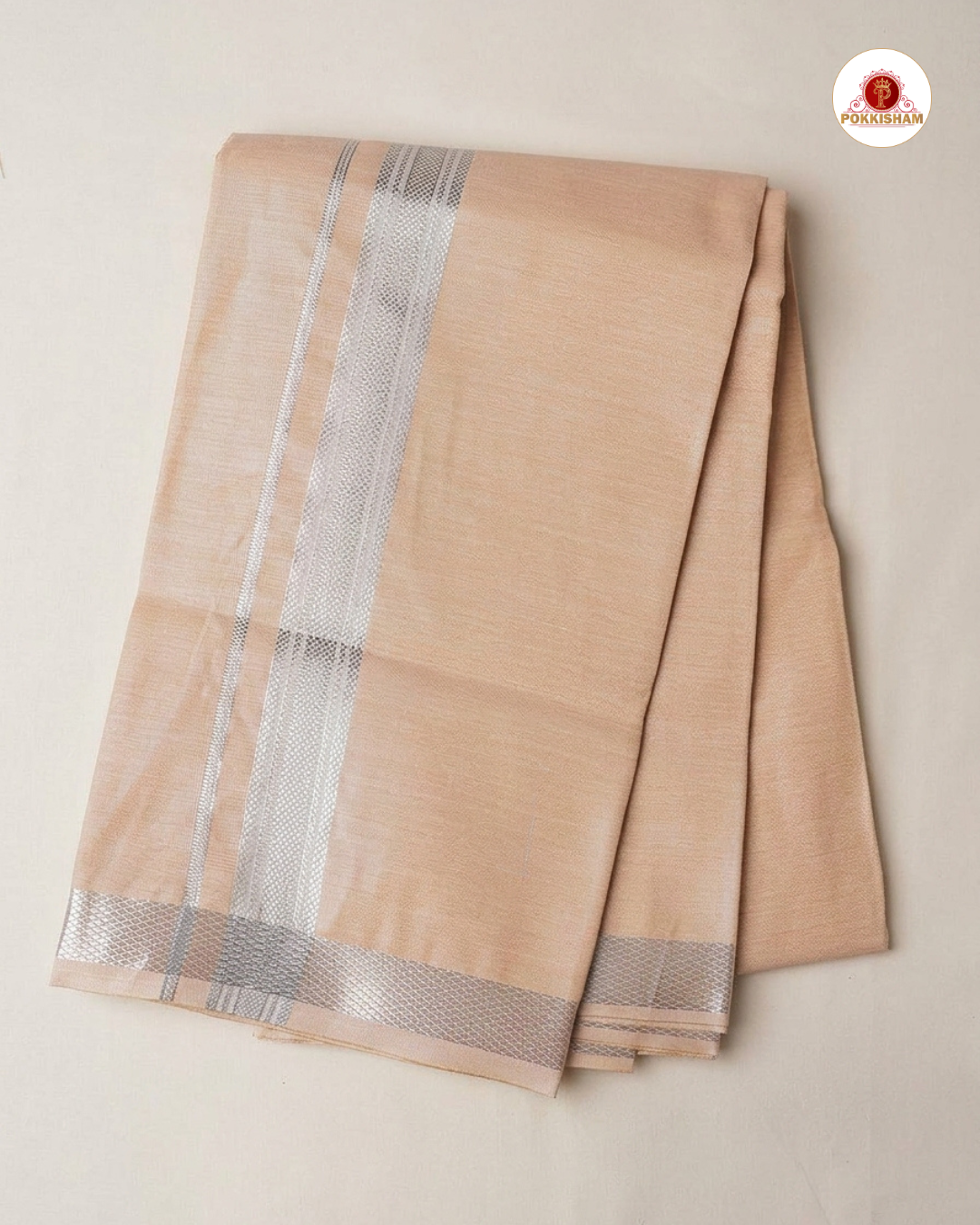 Classic Look Mens  Royal Tissue  shirt and Dhotis- Gold