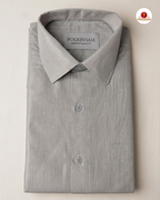 Classic Look Mens  Royal Tissue  shirt and Dhotis- Grey