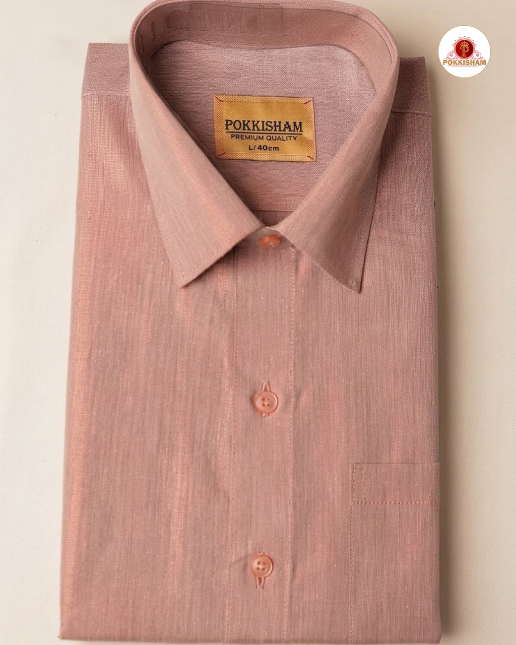 Classic Look Mens  Royal Tissue  shirt and Dhotis- Copper