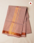 Classic Look Mens  Royal Tissue  shirt and Dhotis- Copper