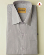 Classic Look Mens  Royal Tissue  shirt and Dhotis- Peach Voilet