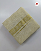 Wedding Zari Brocade Shirt and Dhoti Set - Gold