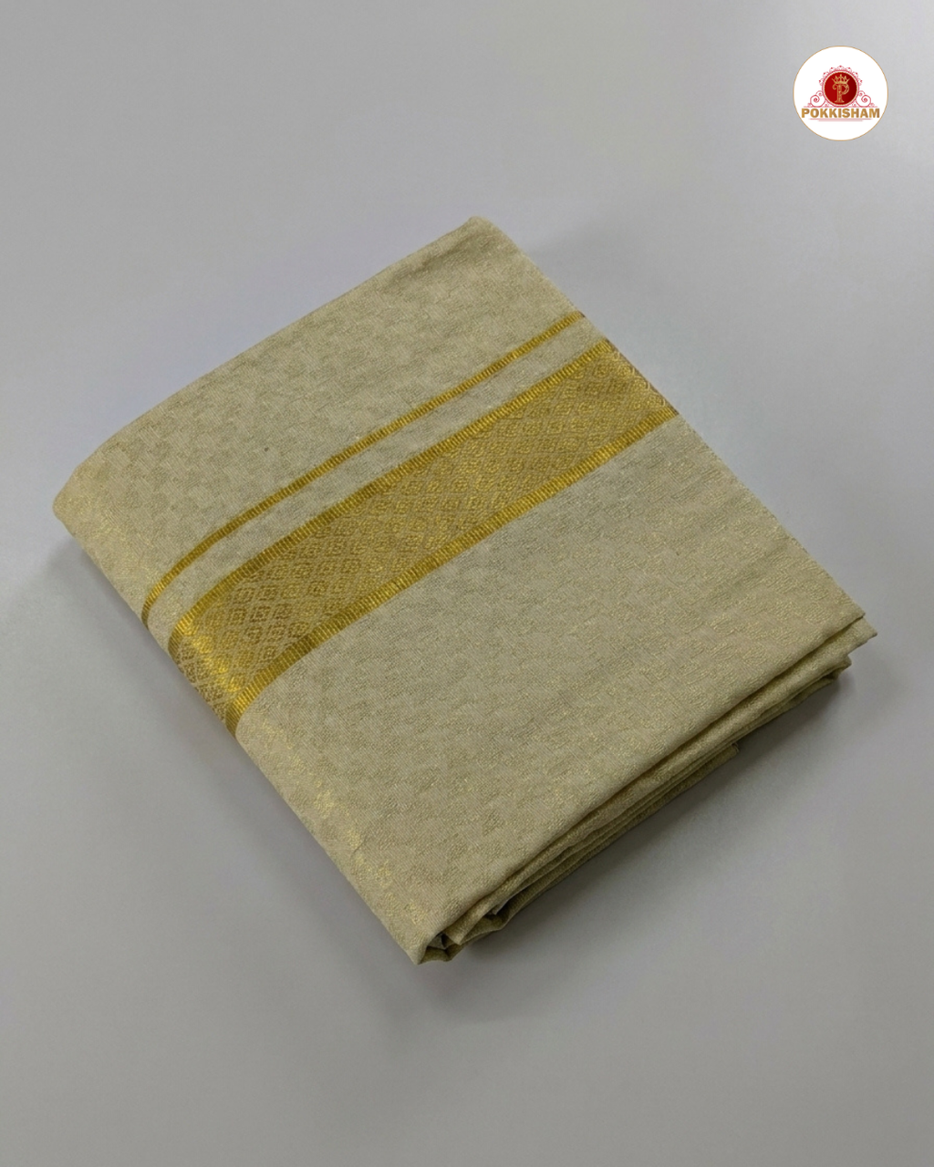 Wedding Zari Brocade Shirt and Dhoti Set - Gold