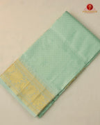Wedding Pure Silk  Mens shirt and Dhotis Set  -  Mint Leaf