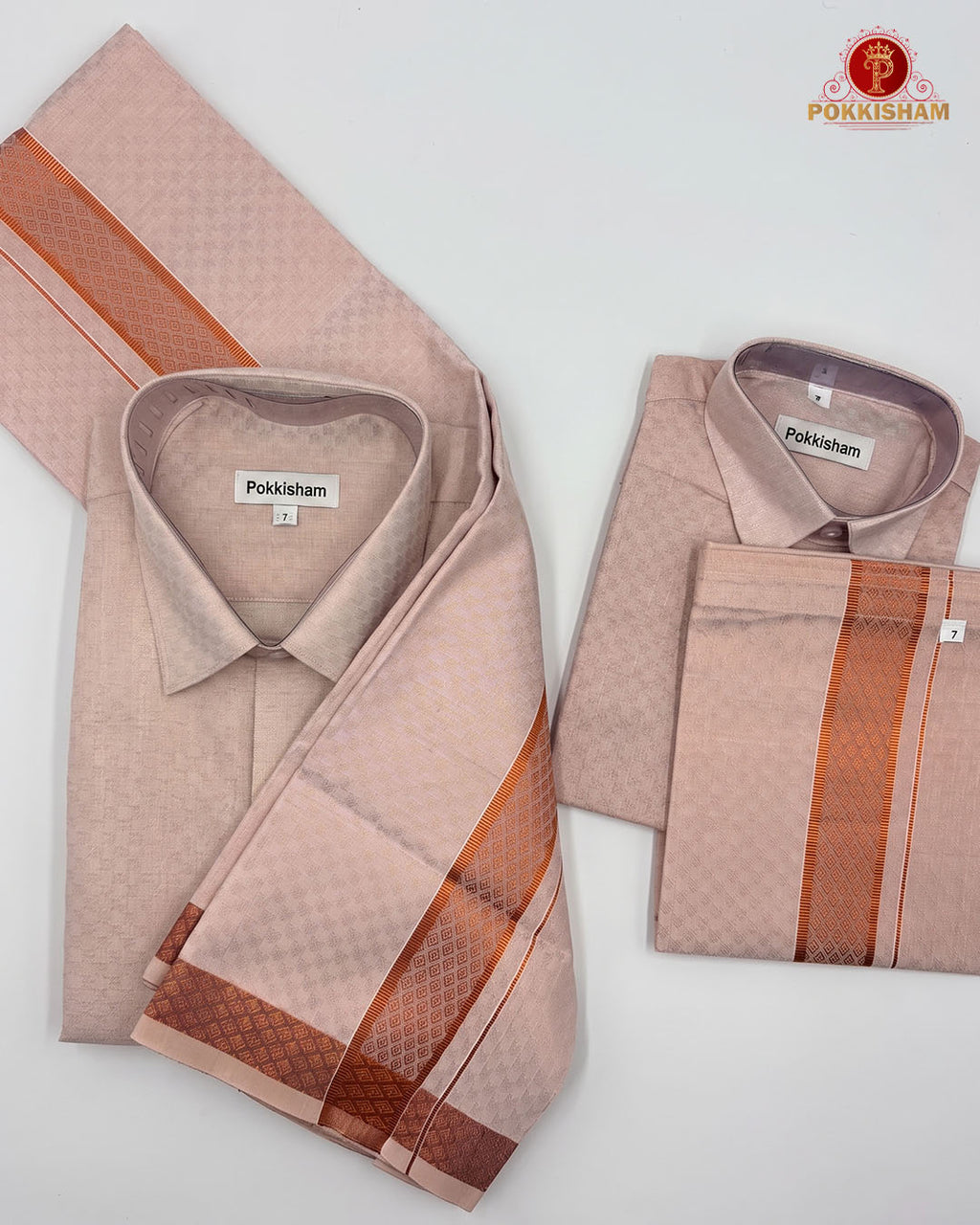 Tissue Emboss Copper Wave  Father & Son Combo