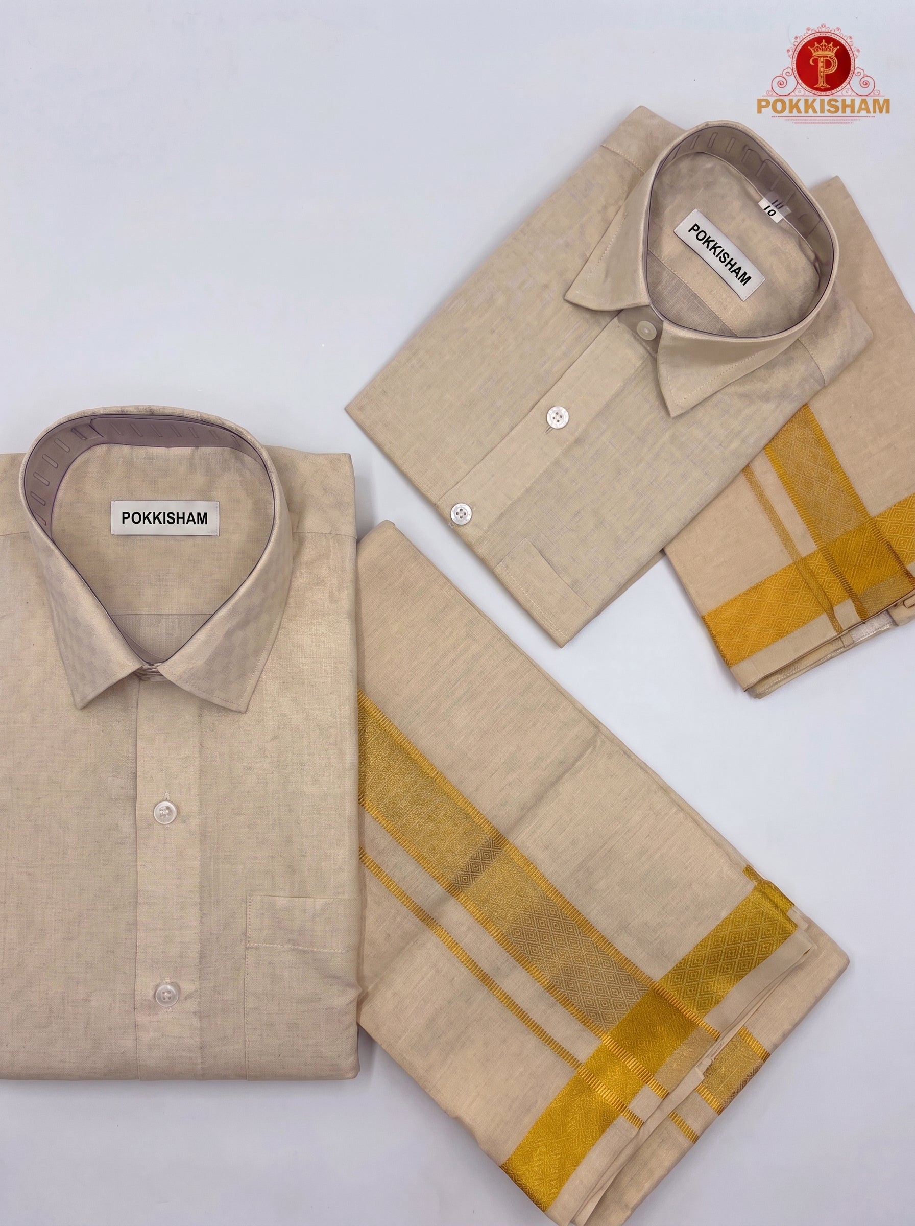 Tissue Emboss Gold Sheild Father & Son Combo