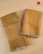 Luxury Aari Work Wedding Silk Dhoti Set - (HandCrafted)