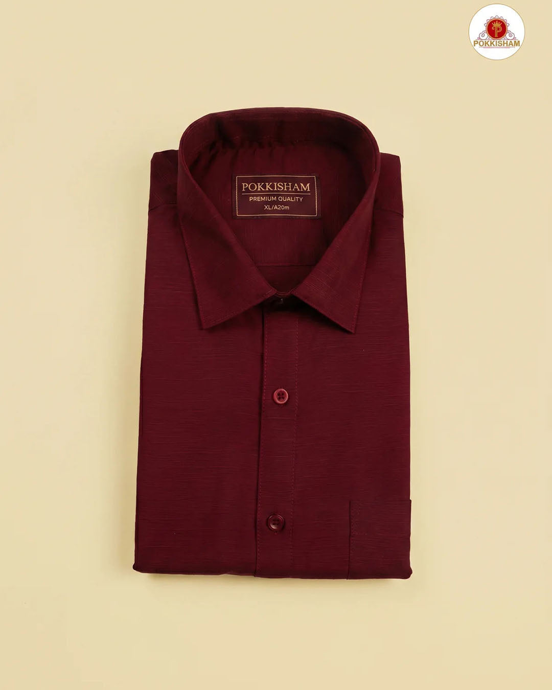 Premium Classic  Men's Cotton Shirt  - Maroon