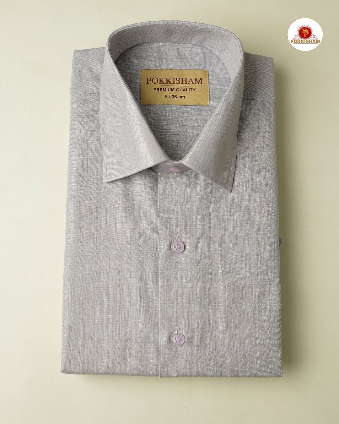 Classic Look  Royal Tissue  shirt  Only - Peach Violet